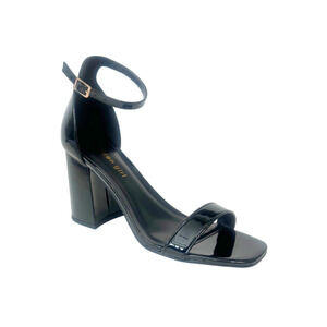 Madden Girl Star Sandals Dress Heels Patent Leather Black Women’s Size 8